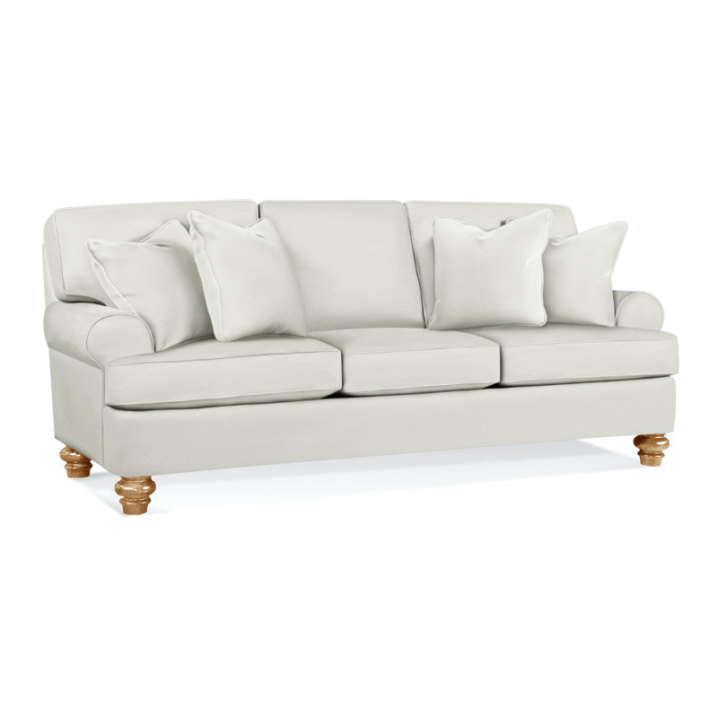 Lowell Sofa, Honey, Green Performance Fabric; 0851-54