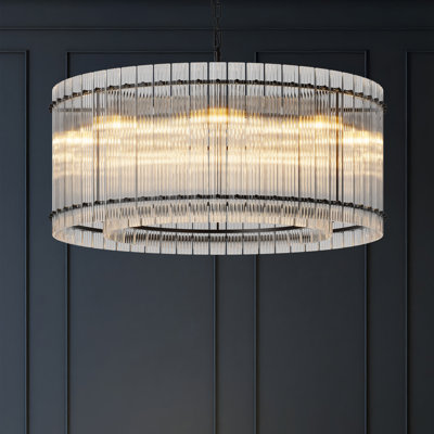 Lustre tambour Modern Minimalist, semi-encastré moderne