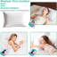 Oreillers luxueux en plumes d'oie avec housse en coton, coussin de soutien doux (ensemble de 2)-2029194704