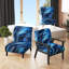 Blue Heron Feathers Of Light I - Upholstered Modern Arm Chair