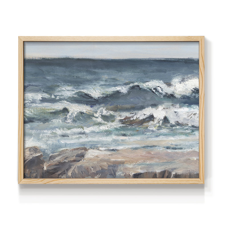 «Ocean Breakers II», reproduction encadrée, H 8 po x l 10 po, Naturel