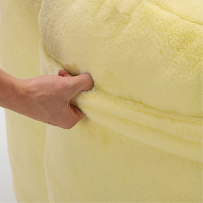 Canapé à compression Lotus de type canapé pour adultes avec anneau de traction pouvant être facilement déplacé sans installation. Convient à divers environnements tels que le salon, la chambre à coucher, etc. Détendez-vous et profitez de la vie, jaune