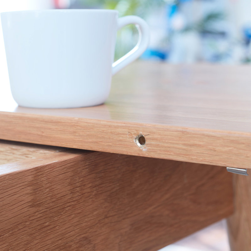 Table de cuisine extensible en chêne massif, 30,01 po High, ensemble de salle à manger en bois de construction de 77,82 lb, finition