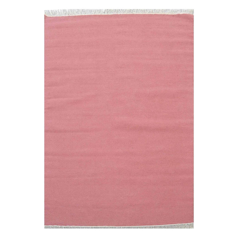 Wabbaseka Solid Colour Hand Woven Area Rug, Rectangle 140 x 200cm