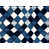 Bleu / blanc argyle