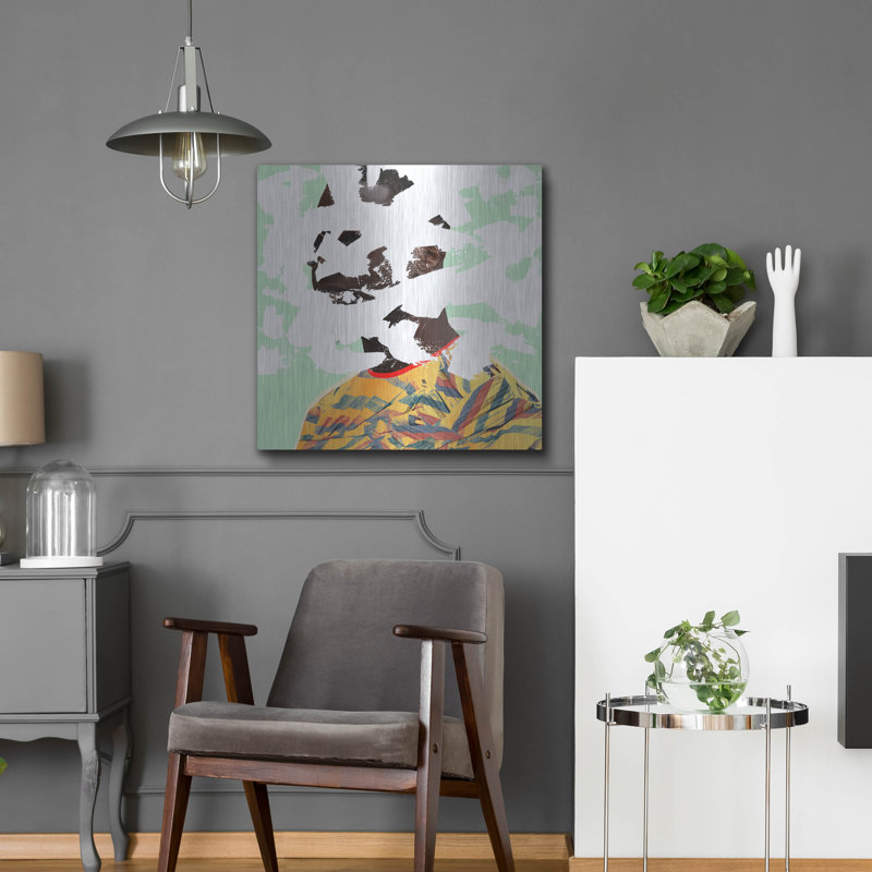  «156 Close Up Square» par NUMA Art, art mural en métal, 24 po x 24 po, H 24 po x l 24 po