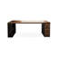 Bureaux rectangulaires en bois massif brun-107825185-107825186