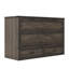 Grand lit escamotable style ferme avec station de charge et tiroirs de rangement, canapé-lit pliable gris rustique pour chambre d'amis-1696270500-1696270497