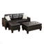 Canapé modulaire réversible avec repose-pieds 3 pièces