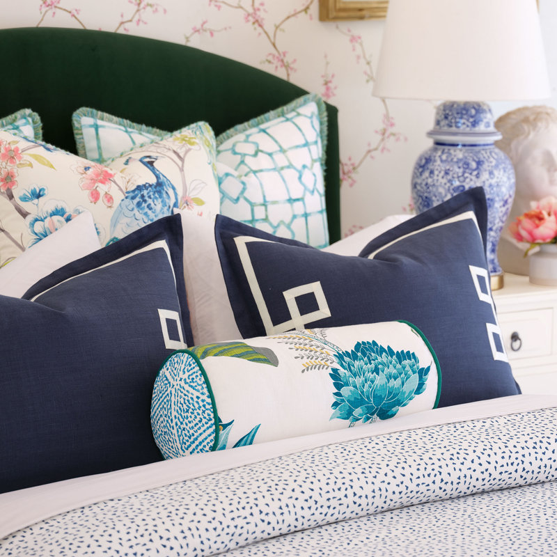 Emmy Square Pillow Cover & Insert, Faux down