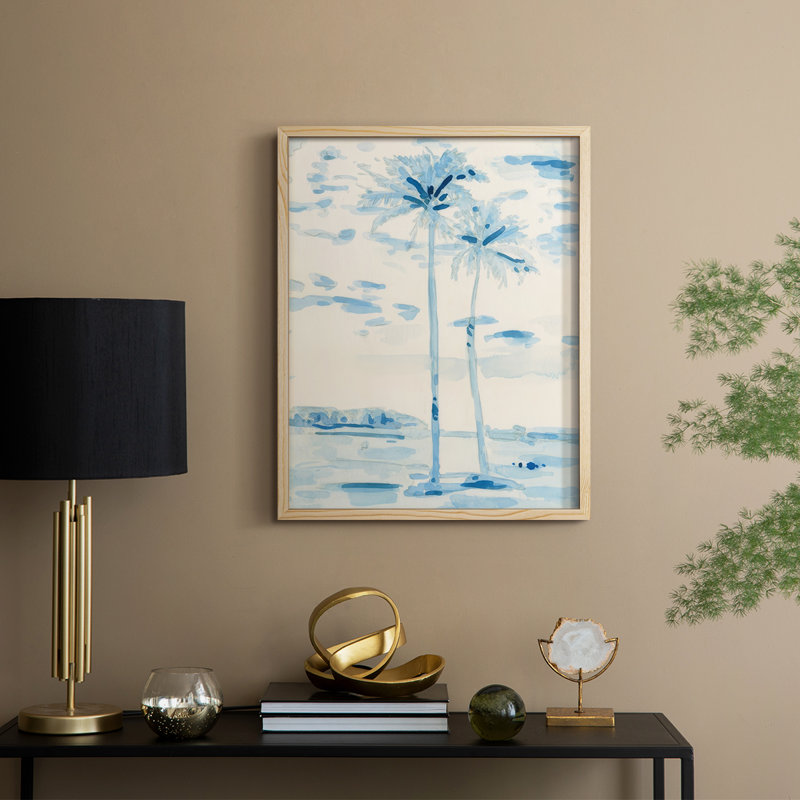 Coconut Grove I, reproduction encadrée - bois massif, Naturel, H 21 po x l 17 po