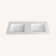 60Inch Solid Surface Double Basin With Mounting Screw