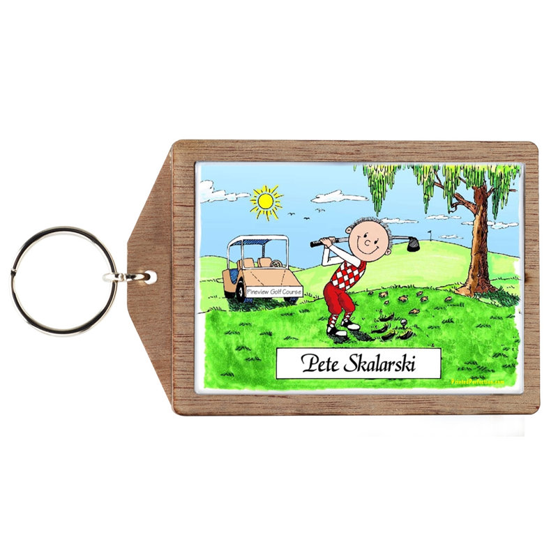 Golfeur personnalisé - Porte-clés mâle