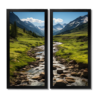 Paysage du Colorado - ensemble de 2 impressions sur toile, paysages verts du Colorado