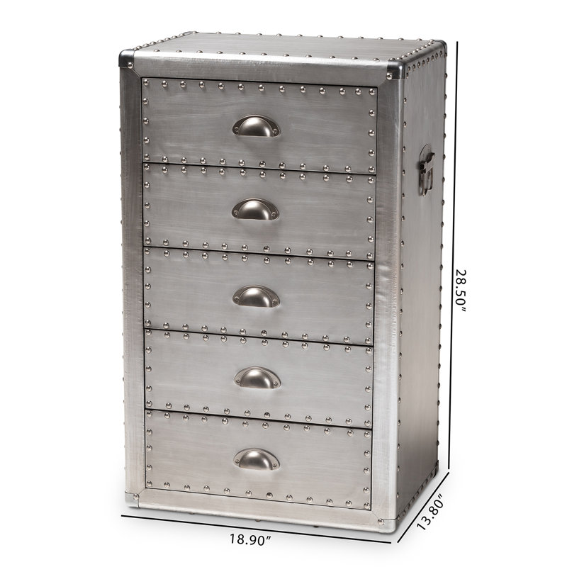 Commode d'appoint 5 tiroirs Rayfield