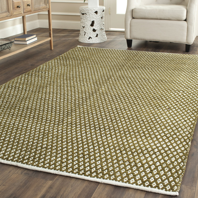 Mckenna Geometric Cotton Hand Woven Area Rug
