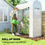 Mini serre et jardin portable avec serre PE, blanc-123164159