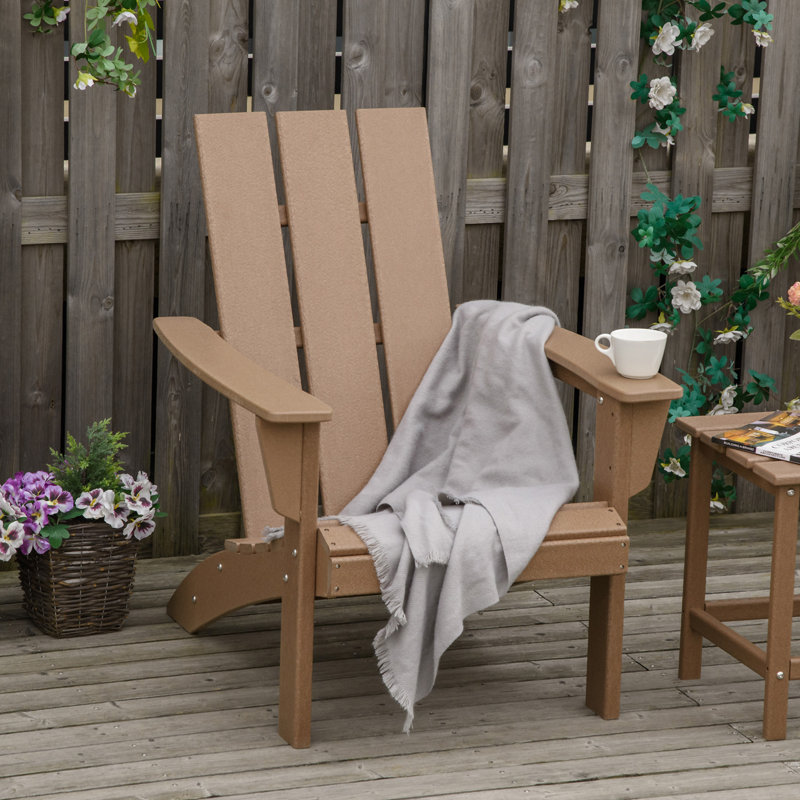 Chaise Adirondack de patio Outsunny (excluant la table)