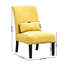Chaise d'appoint avec tissu chenille bleu sarcelle, pieds en bois massif pour coussin en tissu Balance