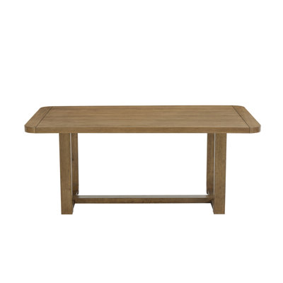 Parker Dining Table, Trestle Base, Light Oak