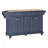 Kitchen Island With Rubber Wood Countertop, Kitchen Cart On 5 Wheels With Storage Cabinet And 2 Top Drawers And A Center Double Layered Storage Drawer, Kitchen Island-250576478