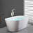 Single-Handle Freestanding Tub Faucet With Hand Shower Floor Mount In-111704756
