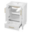 Meuble-lavabo moderne 24 po avec lavabo en céramique et tablette réglable-129021226