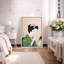Œuvre japonaise Ukiyo-e Geisha avec miroir, élégantes photos de kimonos, impression sur toile encadrée-123634399-123634407