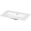 Dessus de meuble-lavabo simple 30 po. Fabriqué en résine, solide et fiable. 3 trous. Surface lisse pour une hygiène facile d'entretien. Pour les armoires. Blanc. Largeur de 18,42 po, hauteur de 6,68 po.