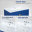 Meuble-lavabo de salle de bain avec lavabo simple, lavabo sous comptoir, armoire de rangement pour salle de bain, fermeture en douceur