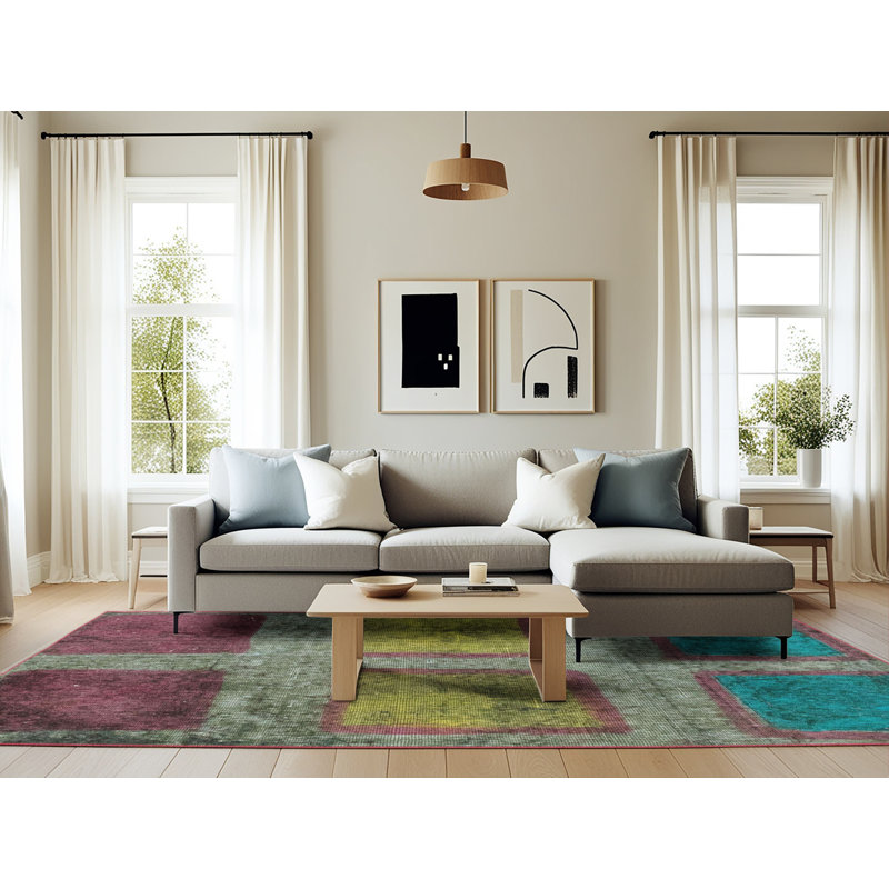 Abstract Indoor Rug, Rectangle 6' x 9'