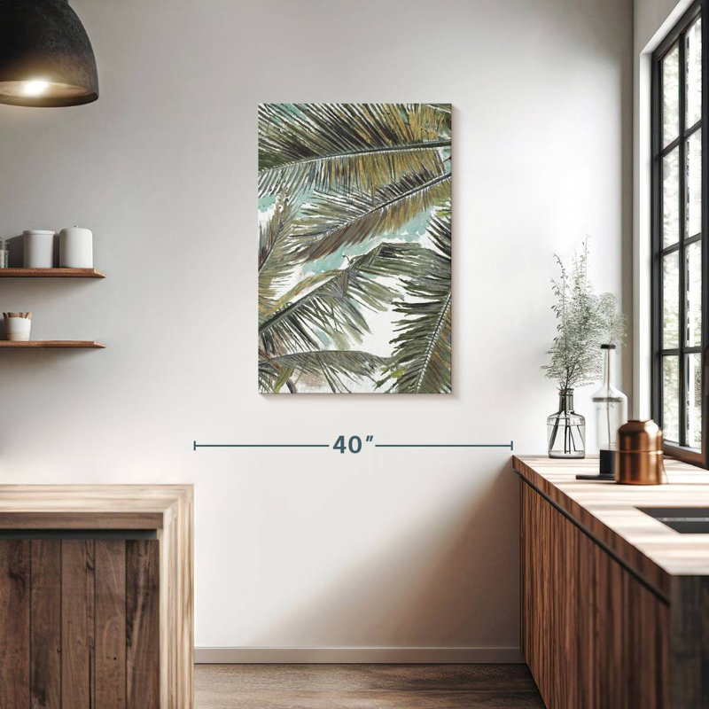 Harnek, palmiers dans le ciel, H 36 po x l 24 po