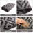 Black & Grey Geometric Cross Outdoor Rugs for Patio, Porch, or Balcony-531302842