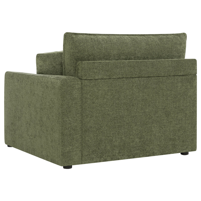 Fauteuil droit, Vert mousse