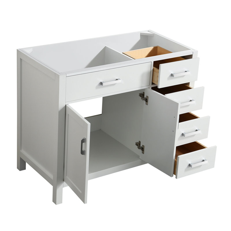 Base de meuble-lavabo simple 42 po Petrel, Blanc