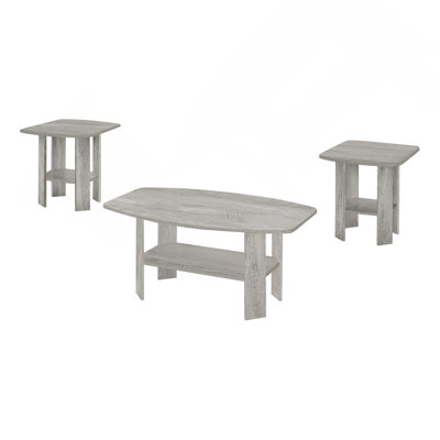 Table Set, 3Pcs Set, Coffee, End, Side, Accent, Living Room, Laminate, Transitional
