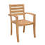 Catalina Stacking Teak Patio Dining Chairs