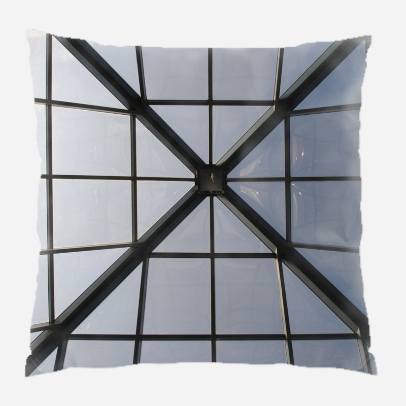 Architecture Microsuede Reversible Throw Pillow