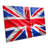Union Jack Flag Map CANVAS WALL ART Box Framed-1169878110