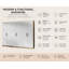 Nisean 6 Door Solid + Manufactured Wood Wardrobe-1666435277