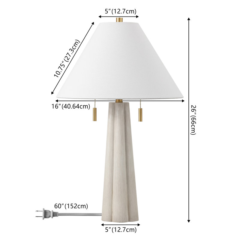 Irena 26 Inch Resin Table Lamp