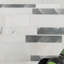 Carrelage mural mosaïque en métal 12 po x 18 po Argento Way