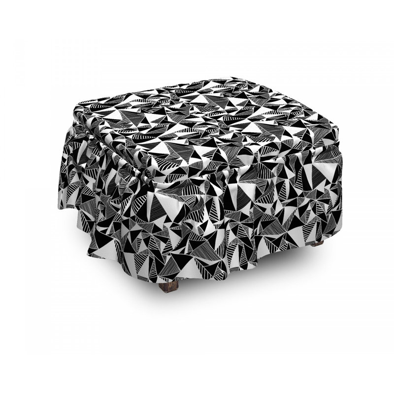 Housse pour repose-pieds tile geometry tiles
