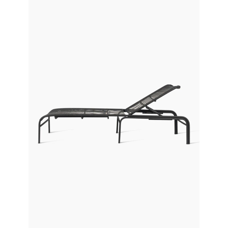 Loop Outdoor Chaise Lounge, Black