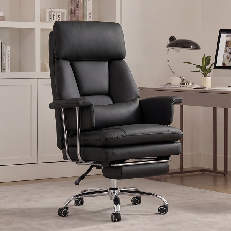 Big and Tall Executive Office Chair with Footrest – Heavy Duty Reclining Gaming Chair, 400lbs Capacity, Ergonomic High Back Computer Desk Chair with Lumbar Pillow & Nap Feature