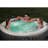 Intex 120 Volt 6 Person 170 - Jet Vinyl Round Inflatable Hot Tub in Gray