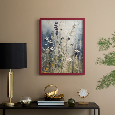 Reproduction encadrée FLORAL Series DCC-XXI - bois massif