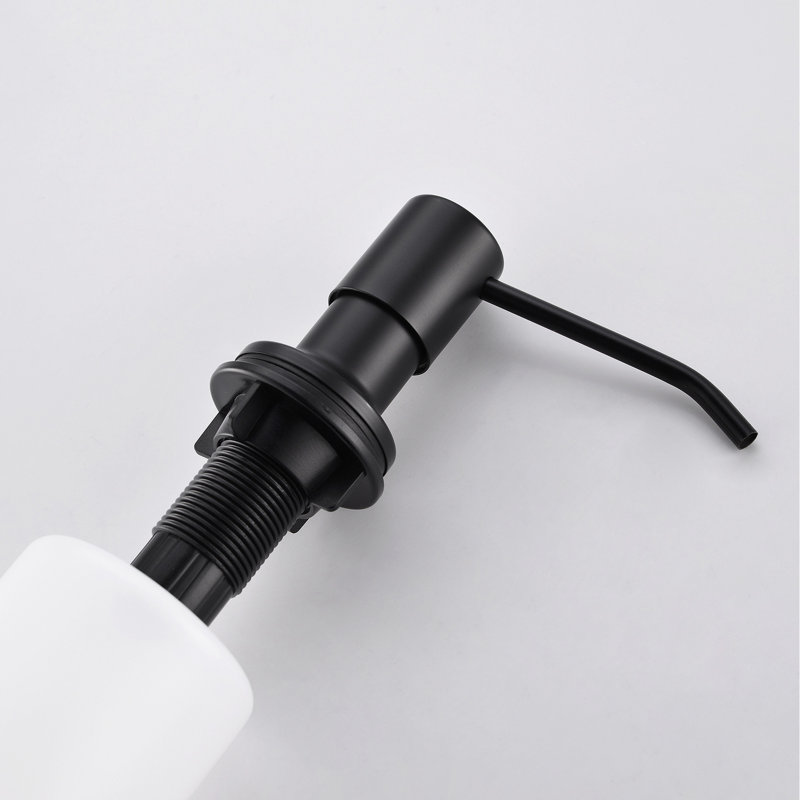 Black Stainless Steel Sink Mounted Soap Dispenser