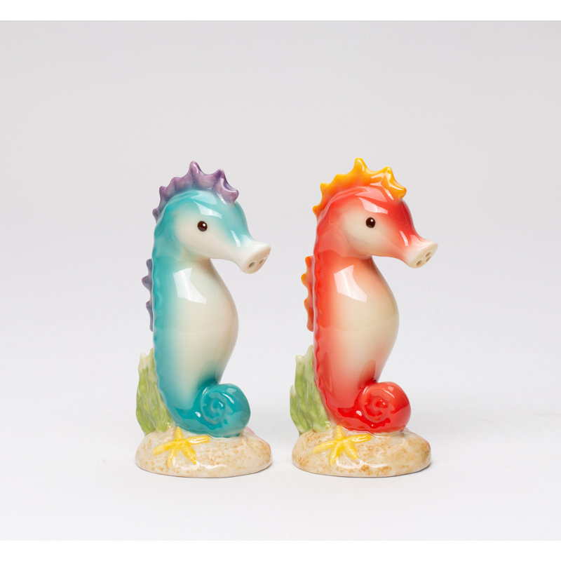 Ensemble salière et poivrière Hippocampe Cosmos