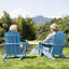 Chaise Adirondack pliante en plastique / résine Wolak-818789488